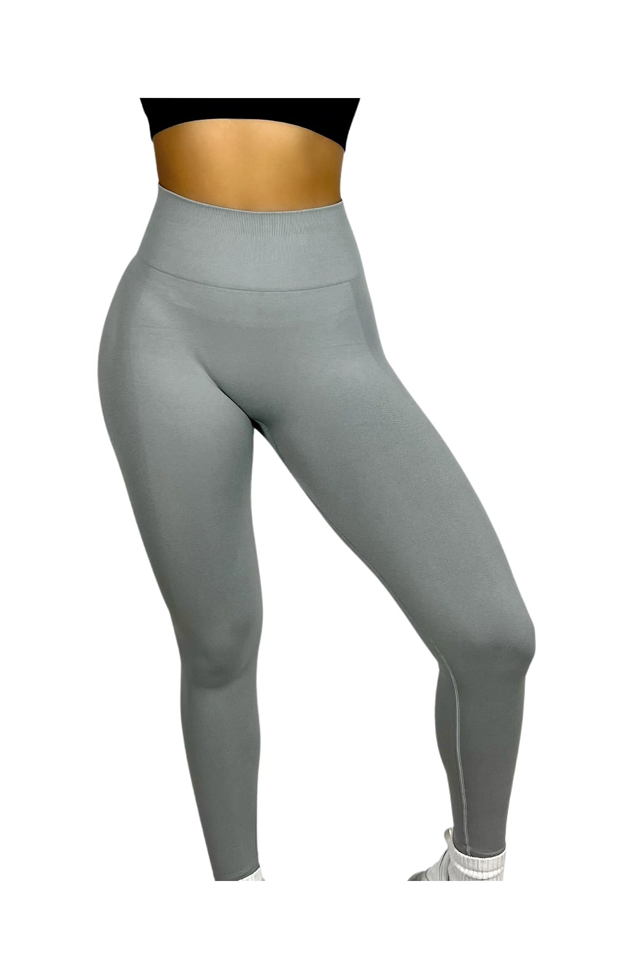 MEDIUM GRAY SCULPTING LEGGINGS