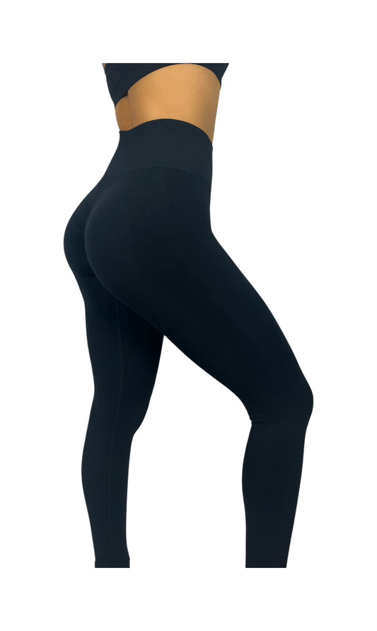 BLACK SCULPTING LEGGINGS