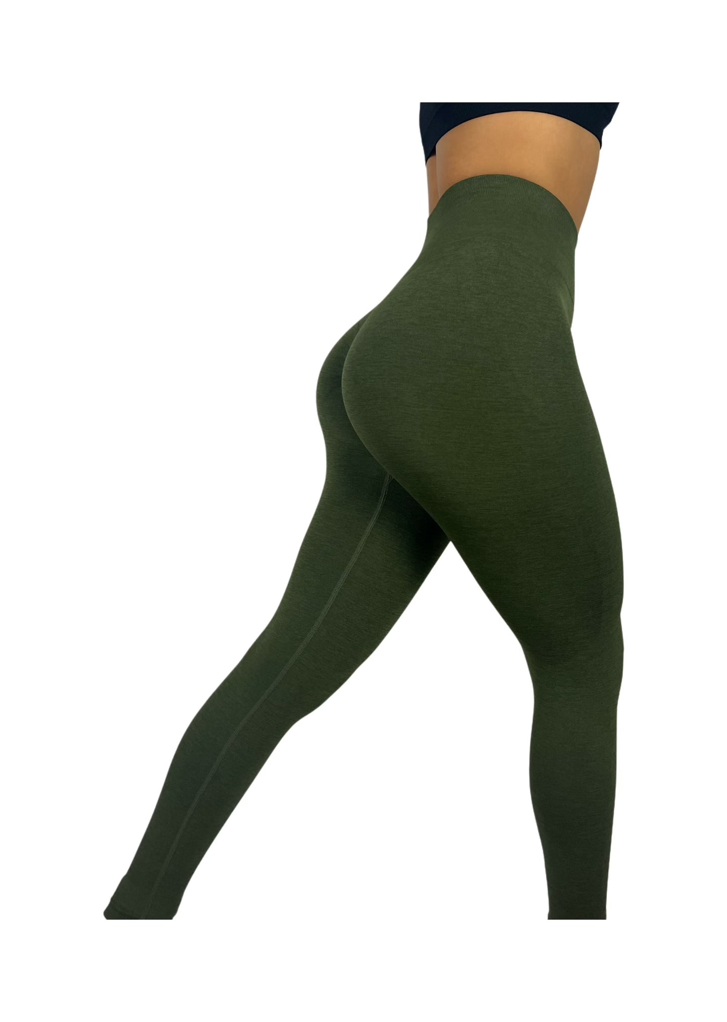 HUNTER GREEN SCULPTING LEGGINGS