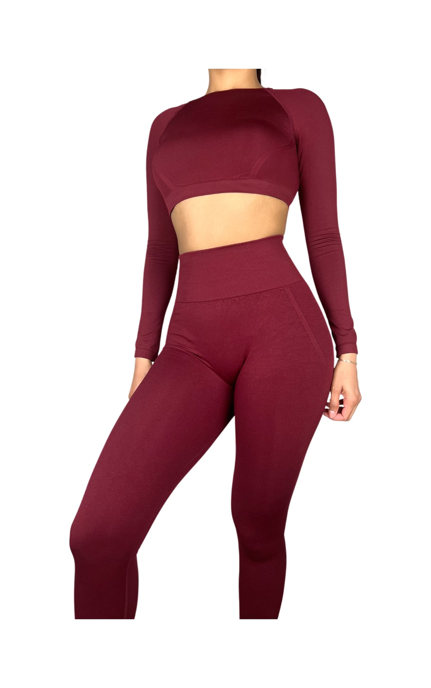 RUBY RED ABSTRACT LEGGINGS