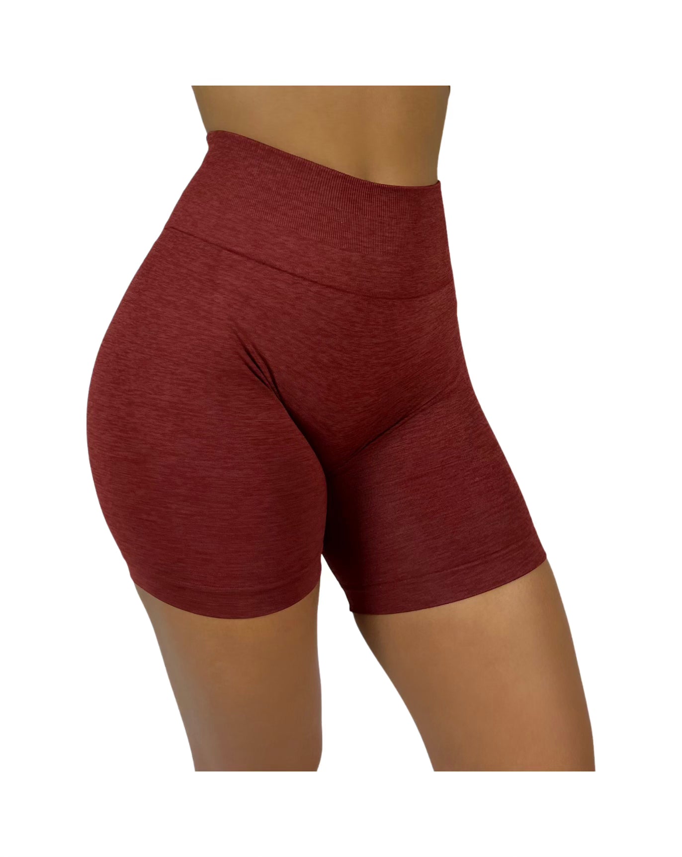 WINE RED SCULPTING SHORTS